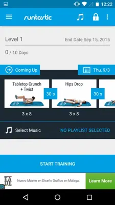 Runtastic Six Pack android App screenshot 3